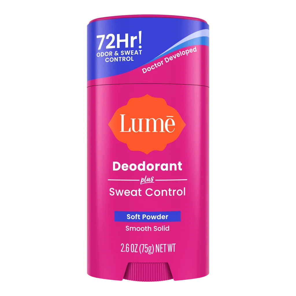 Lume Sweat Control Solid Deodorant Soft Powder
