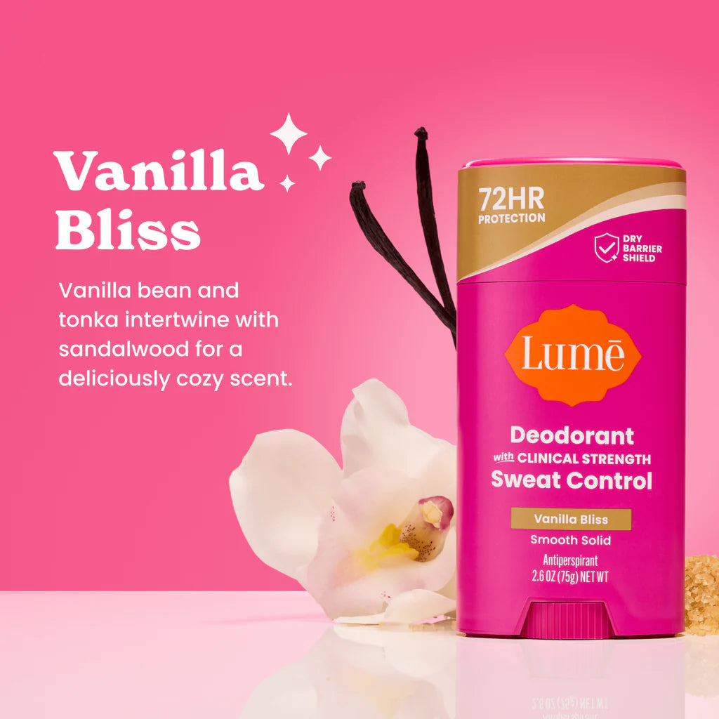 Lume Sweat Control Solid Deodorant Vanilla Bliss