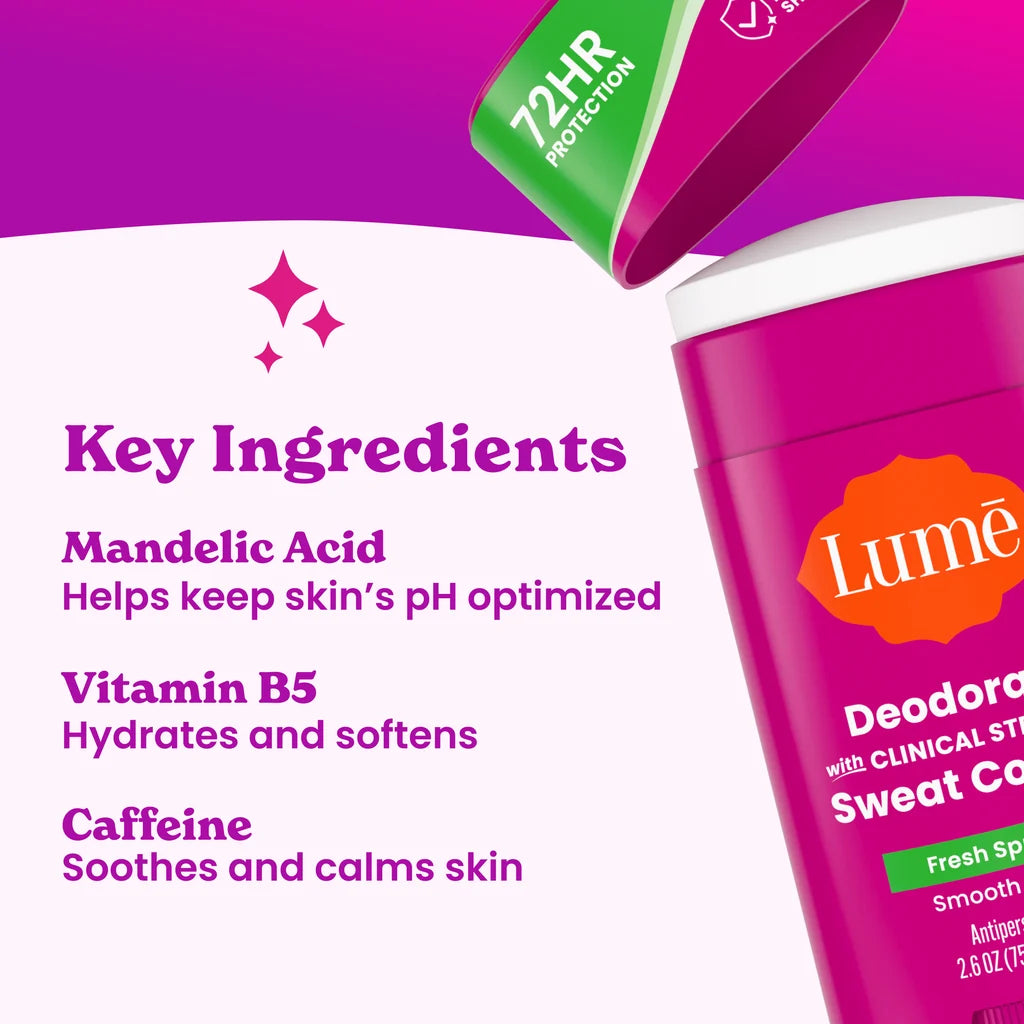 Lume Sweat Control Solid Deodorant Fresh Spring