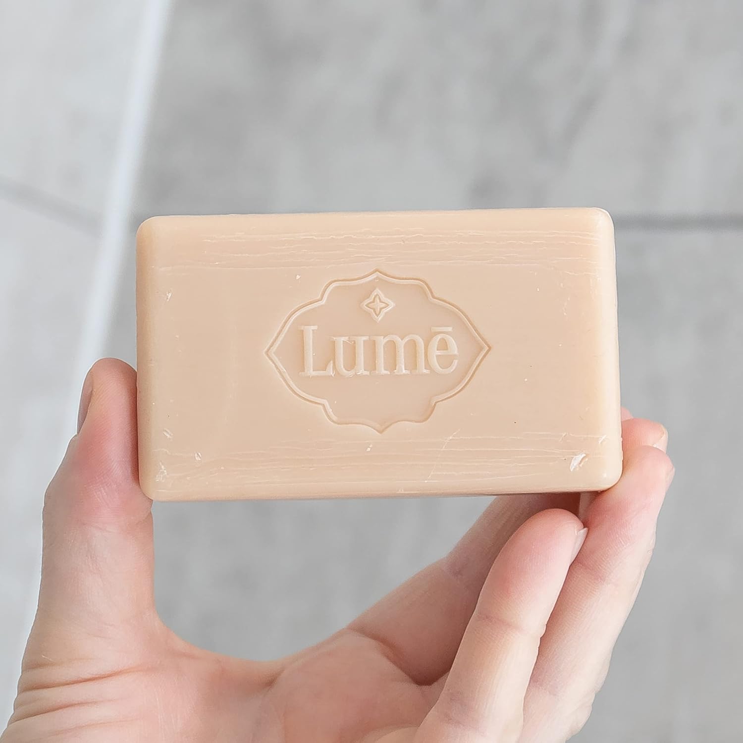 Lume Triple Milled Bar Soap - Rich Moisture & Gentle Cleansing - Paraben Free. Phthalate Free. Skin Safe - 5 ounce (Pack of 4) (Peony Rose)