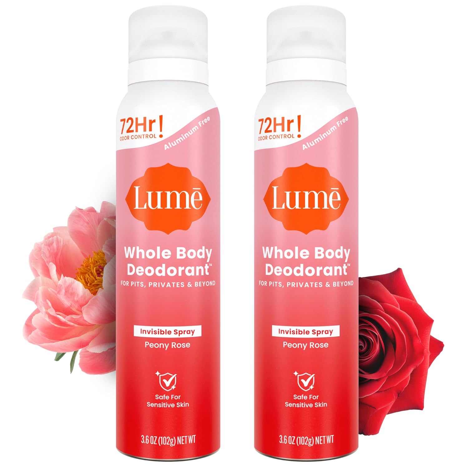 Lume Invisible Body Deodorant Spray – Whole Body Deodorant – 3.6 oz (Fresh Citrus)