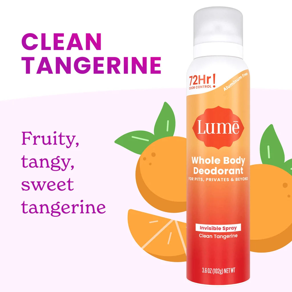 Lume Spray Deodorant Clean Tangerine