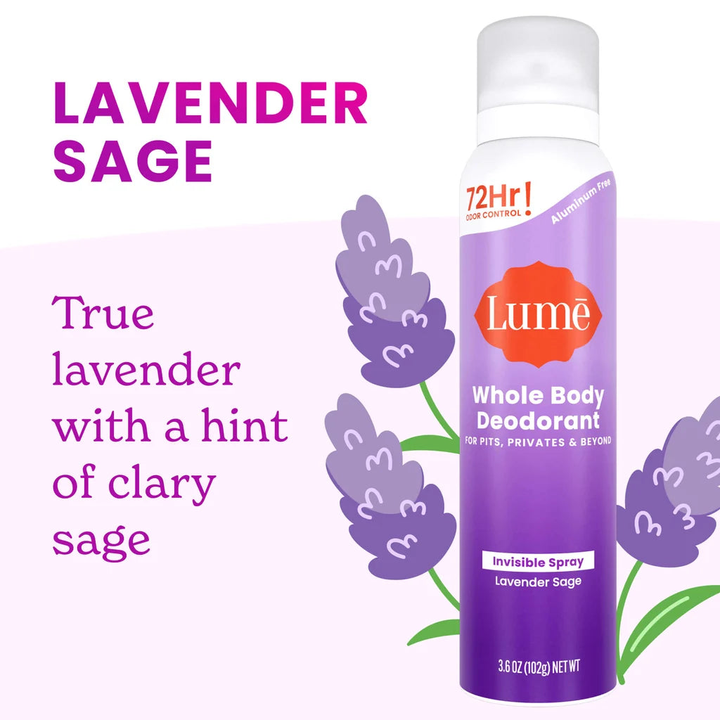 Lume Spray Deodorant Lavender Sage