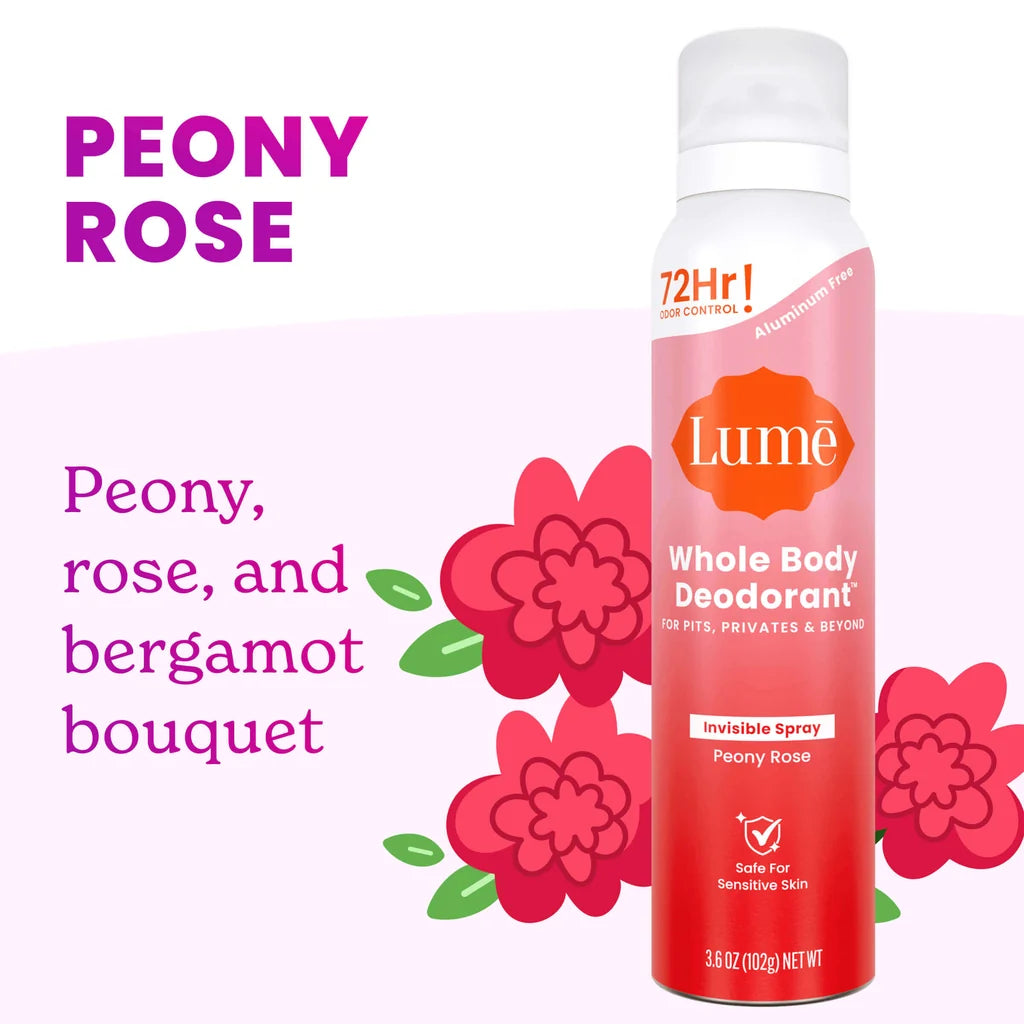 Lume Spray Deodorant Peony Rose