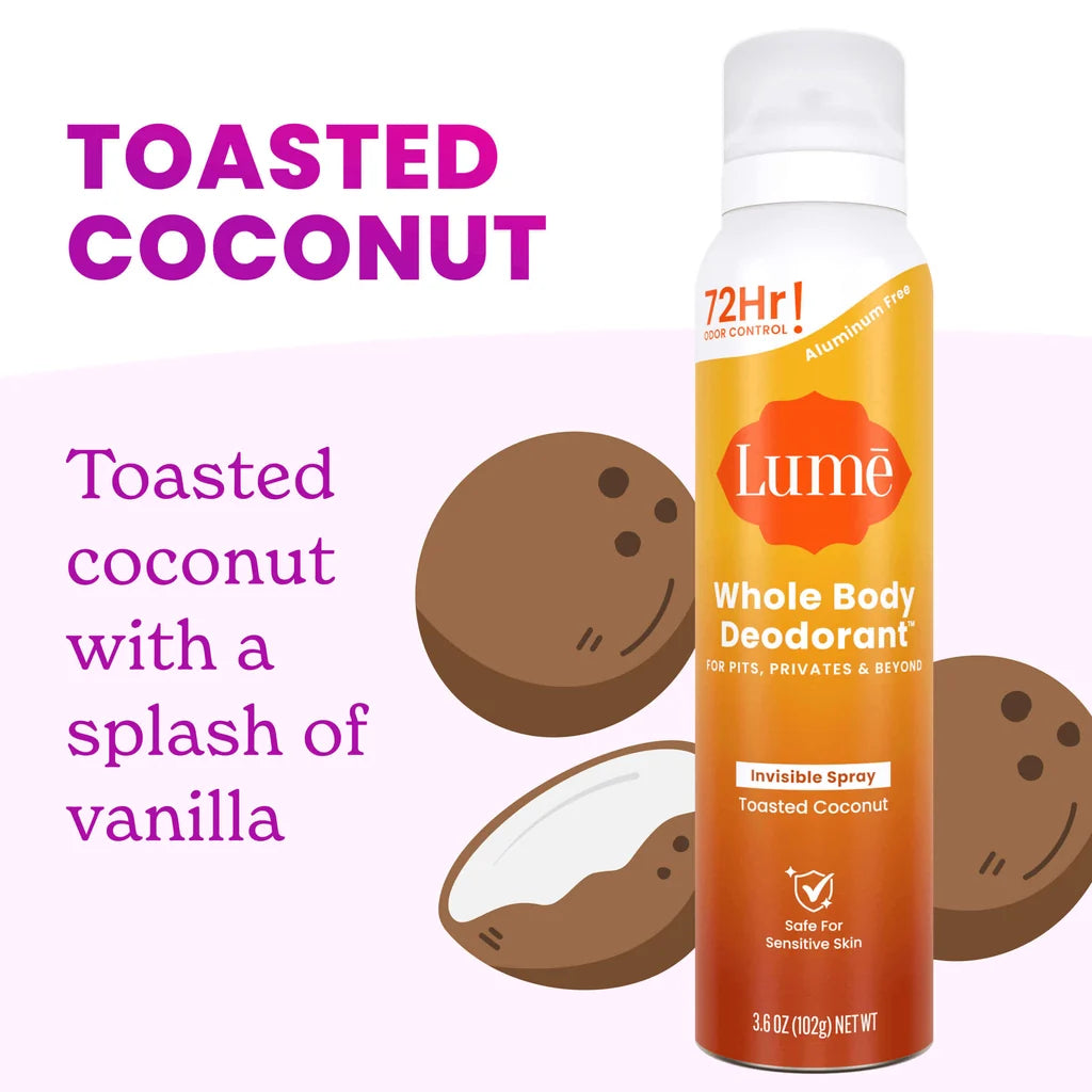 Lume Spray Deodorant Toasted Coconut