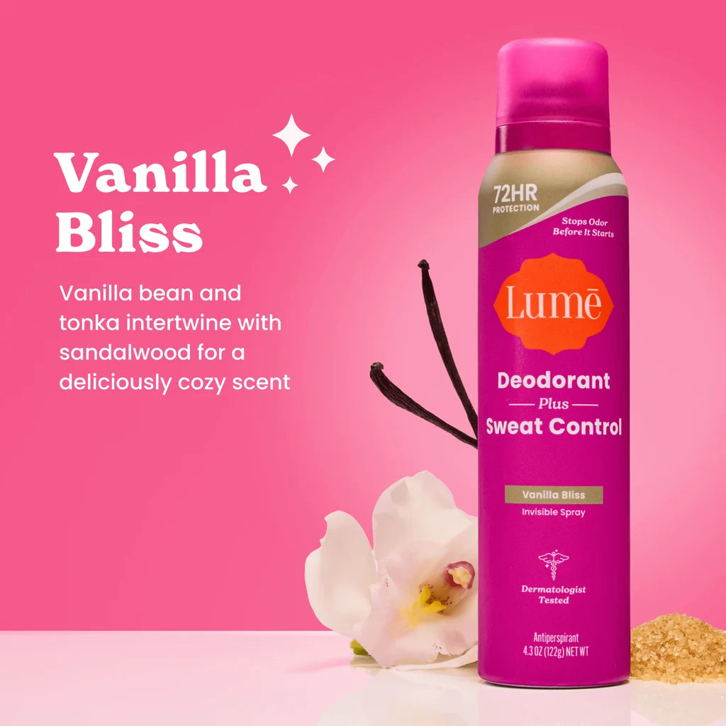 Lume Sweat Control Spray Deodorant Vanilla Bliss